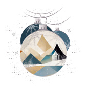 Weihnachtskarten-Dekore