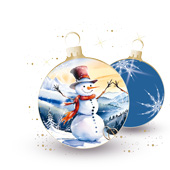 Weihnachtskarten-Dekore