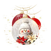 Weihnachtskarten-Dekore