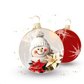 Weihnachtskarten-Dekore