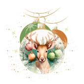 Weihnachtskarten-Dekore