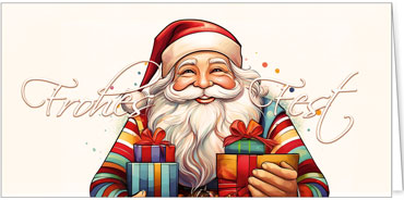 2025 für Firmen | Kategorie - Weihnachts Aquarelle - | Motiv: Weihnachtsschelm - Artikel Nummer 42043