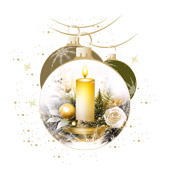 Weihnachtskarten-Dekore