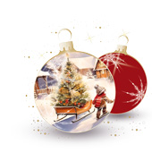 Weihnachtskarten-Dekore