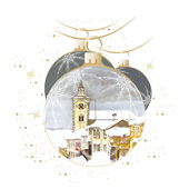 Weihnachtskarten-Dekore