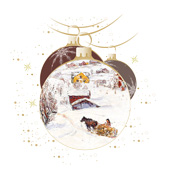 Weihnachtskarten-Dekore