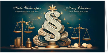 2025 für Firmen | Kategorie Steuerberater und Rechtsanwälte | Motiv: Paragraphenbaum - Artikel Nummer 42050