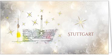 2025 für Firmen | Kategorie Städte Karten | Motiv: Stuttgart - Pop Art - Artikel Nummer 51002
