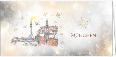 2025 für Firmen | Kategorie Städte Karten | Motiv: München - Pop Art - Artikel Nummer 51003