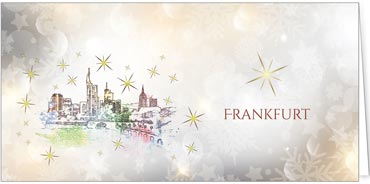 2025 für Firmen | Kategorie Städte Karten | Motiv: Frankfurt - Pop Art - Artikel Nummer 51009
