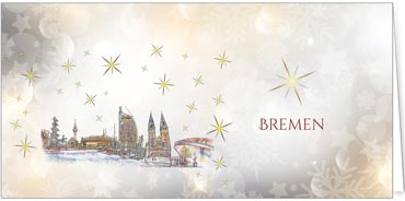 2025 für Firmen | Kategorie Städte Karten | Motiv: Bremen - Pop Art - Artikel Nummer 51014