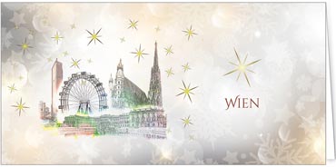 2025 für Firmen | Kategorie Städte Karten | Motiv: Wien - Pop Art - Artikel Nummer 51050