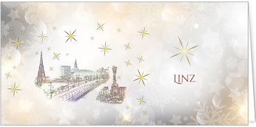 2025 für Firmen | Kategorie Städte Karten | Motiv: Linz - Pop Art - Artikel Nummer 51051