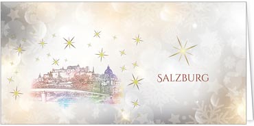 2025 für Firmen | Kategorie Städte Karten | Motiv: Salzburg - Pop Art - Artikel Nummer 51052