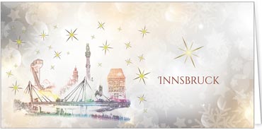 2025 für Firmen | Kategorie Städte Karten | Motiv: Innsbruck - Pop Art - Artikel Nummer 51053