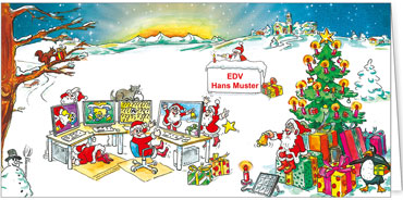 2025 für Firmen | Kategorie - Branchenkarten | Motiv: EDV - Artikel Nummer 52006