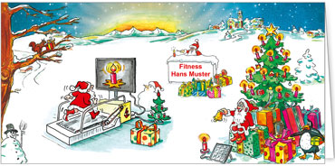 2025 für Firmen | Kategorie - Branchenkarten | Motiv: Fitness - Artikel Nummer 52007