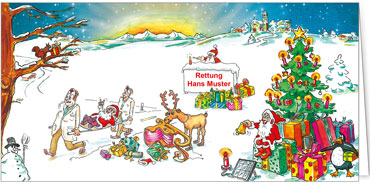 2025 für Firmen | Kategorie - Branchenkarten | Motiv: Rettung - Artikel Nummer 52010