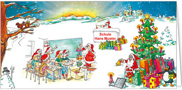 2025 für Firmen | Kategorie - Branchenkarten | Motiv: Schule - Artikel Nummer 52014