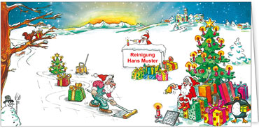 2025 für Firmen | Kategorie - Branchenkarten | Motiv: Reinigung  - Artikel Nummer 52021