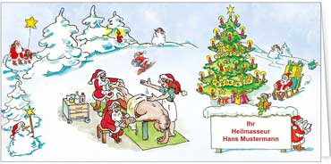 2025 für Firmen | Kategorie - Branchenkarten | Motiv: Massage - Artikel Nummer 7009-801