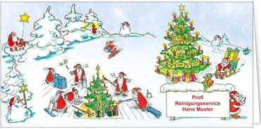 2025 für Firmen | Kategorie - Branchenkarten | Motiv: Reinigung - Artikel Nummer 7011-801