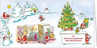 2025 für Firmen | Kategorie - Branchenkarten | Motiv: Versicherung - Artikel Nummer 7014-801