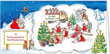 2025 für Firmen | Kategorie - Branchenkarten | Motiv: Reinigung - Artikel Nummer 7049-803