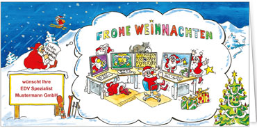 2025 für Firmen | Kategorie - Branchenkarten | Motiv: EDV - Artikel Nummer 7056-803