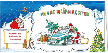 2025 für Firmen | Kategorie - Branchenkarten | Motiv: Polizei - Artikel Nummer 7059-803