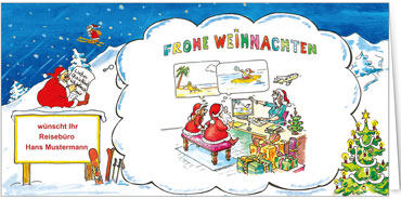 2025 für Firmen | Kategorie - Branchenkarten | Motiv: Reisebüro - Artikel Nummer 7062-803