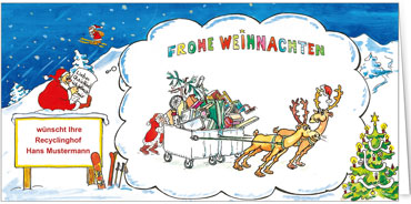 2025 für Firmen | Kategorie - Branchenkarten | Motiv: Recycling - Artikel Nummer 7064-803