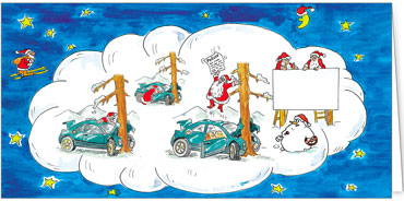 2025 für Firmen | Kategorie - Branchenkarten | Motiv: Gut Versichert? - Artikel Nummer 7088-813