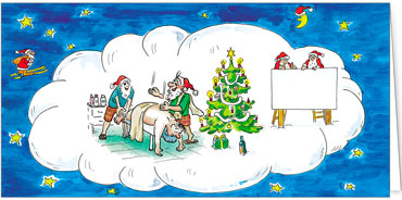 2025 für Firmen | Kategorie - Branchenkarten | Motiv: Einmal massieren bitte - Artikel Nummer 7093-813