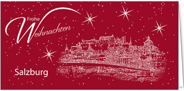 2025 für Firmen | Kategorie Städte Karten | Motiv: Salzburg - Sightseeing (Rot) - Artikel Nummer 7104-805