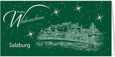 2025 für Firmen | Kategorie Städte Karten | Motiv: Salzburg - Sightseeing (Grün) - Artikel Nummer 7104-806
