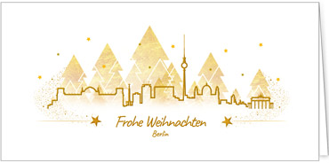 2025 für Firmen | Kategorie Städte Karten | Motiv: Berlin in Gold - Artikel Nummer 7123-811