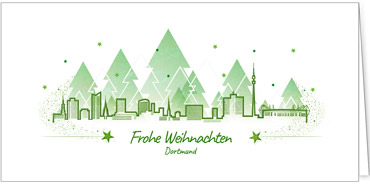 2025 für Firmen | Kategorie Städte Karten | Motiv: Dortmund in Grün - Artikel Nummer 7148-811