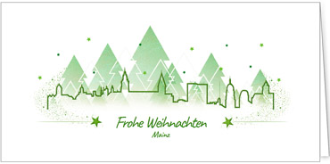 2025 für Firmen | Kategorie Städte Karten | Motiv: Mainz in Grün - Artikel Nummer 7184-811