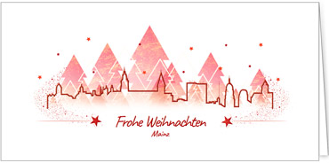 2025 für Firmen | Kategorie Städte Karten | Motiv: Mainz in Rot - Artikel Nummer 7185-811