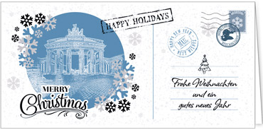 2025 für Firmen | Kategorie Städte Karten | Motiv: Nostalgisches Berlin in Blau - Artikel Nummer 7192-811