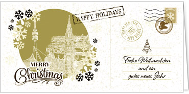 2025 für Firmen | Kategorie Städte Karten | Motiv: Nostalgisches München in Gold - Artikel Nummer 7197-811