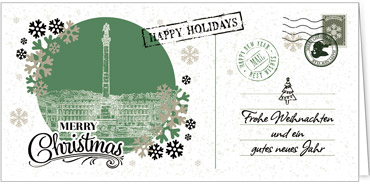 2025 für Firmen | Kategorie Städte Karten | Motiv: Nostalgisches Stuttgart in Grün - Artikel Nummer 7207-811