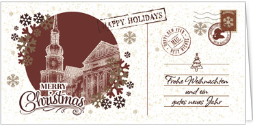 2025 für Firmen | Kategorie Städte Karten | Motiv: Nostalgisches Dortmund in Rot - Artikel Nummer 7214-811