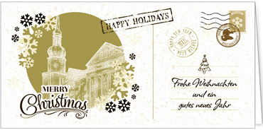 2025 für Firmen | Kategorie Städte Karten | Motiv: Nostalgisches Dortmund in Gold - Artikel Nummer 7217-811