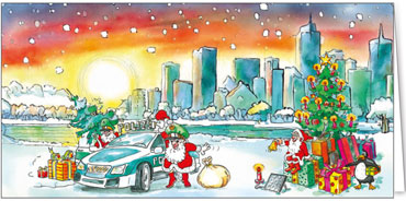 2025 für Firmen | Kategorie - Branchenkarten | Motiv: Die Polizei dein Freund und Helfer - Artikel Nummer 7353-815