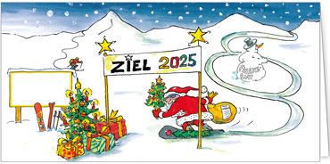 2025 für Firmen | Kategorie Steuerberater und Rechtsanwälte | Motiv: Guthaben-Slalom 2026 / mit ausbrechbarem Kalender - Artikel Nummer 7356-315