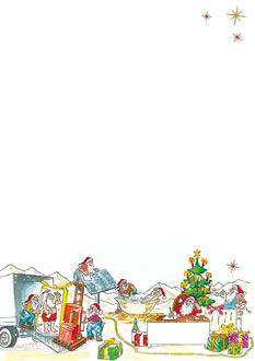 2025  | Motiv: Weihnachtsbriefpapier DIN A4  21 x 29,7 cm - Artikel Nummer 80306