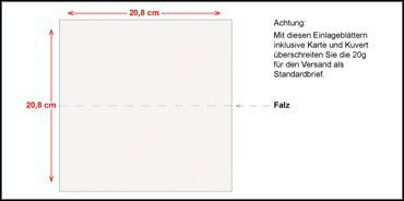 2025  | Motiv: Transparentes Einlageblatt  „Doppelt“ - Artikel Nummer 91004