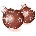 Weihnachtskarten-Dekore